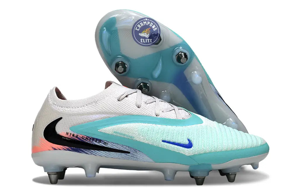 Image of PHANTOM 6 ELITE SG LOW CUT UNITED PACK 002 SG -BLANC/TURQUOISE/VIOLET