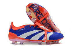 Image of Predator 24 Elite Fold-over Tongue FG Advancement - Bleu/Blanc/Rouge