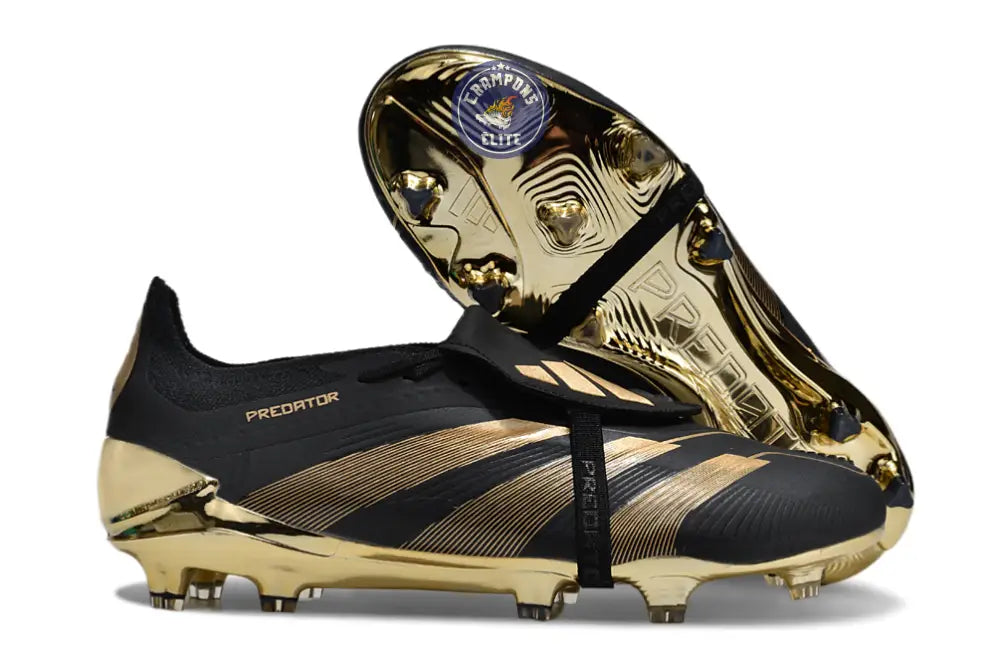 Predator 24 Elite Fold-over Tongue FG Belligold - Noir/Doré ÉDITION LIMITÉE