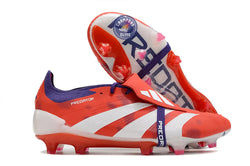 Image of Predator 24 Elite Fold-over Tongue FG Rouge/Blanc/Violet