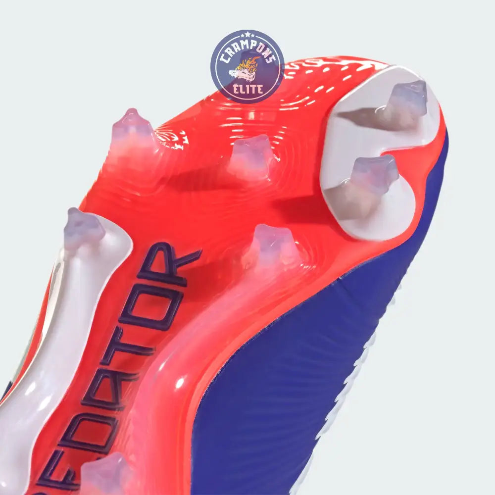 Image of Predator 24 Elite Laceless FG Predstrike - Advancement - Bleu/Blanc/Rouge