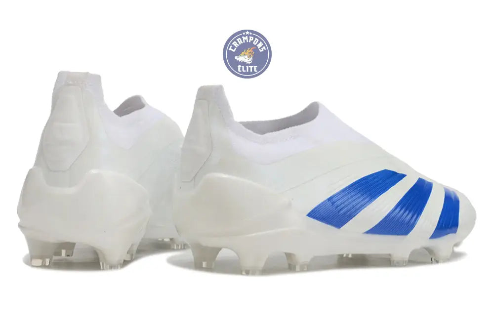 Image of Predator 24 Elite Laceless FG Predstrike - Blanc/Bleu