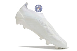 Image of Predator 24 Elite Laceless FG Predstrike - Blanc/Bleu