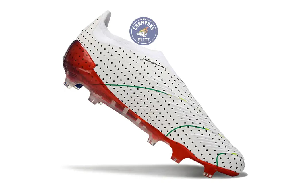 Image of Predator 24 Elite Laceless FG Predstrike - Blanc/Bleu Multicouleur