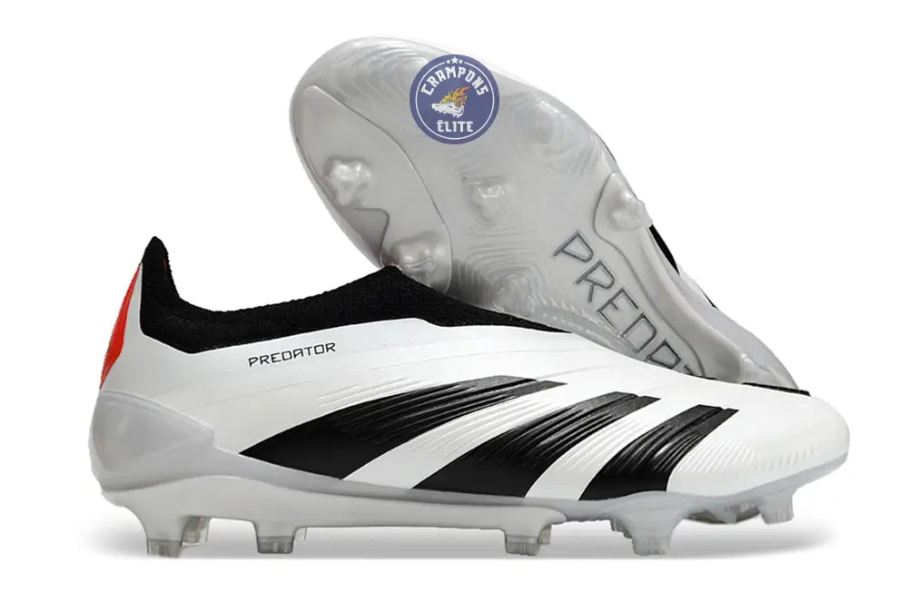 Image of Predator 24 Elite Laceless FG Predstrike - Champagne/Noir/Rouge