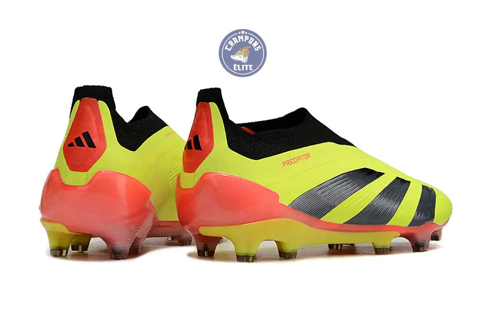 Image of Predator 24 Elite Laceless FG Predstrike - Energy Citrus - Jaune/Noir/Rouge