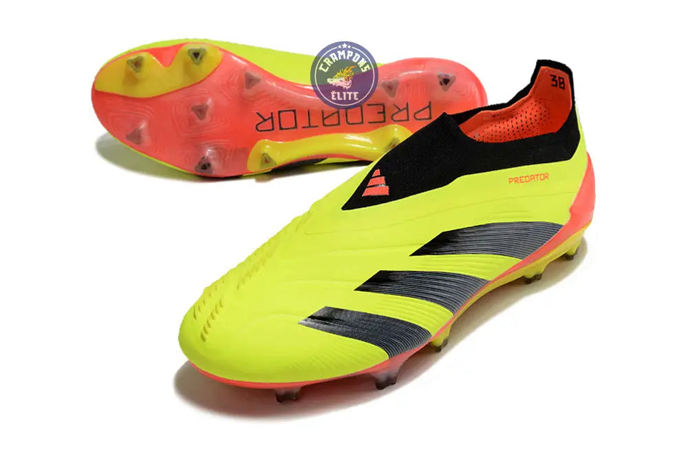 Predator 24 Elite Laceless FG Predstrike - Energy Citrus - Jaune/Noir/Rouge