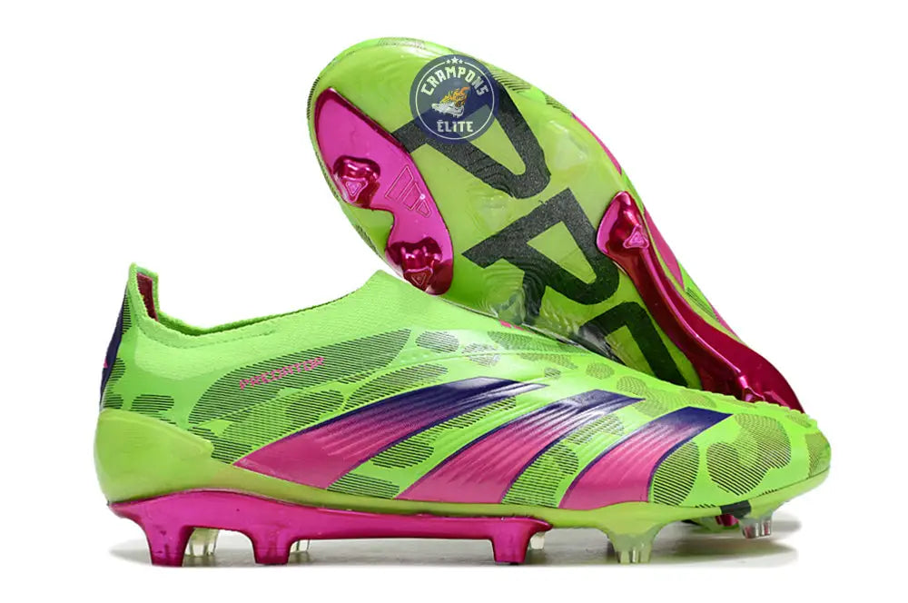 Predator 24 Elite Laceless FG Predstrike - Generation Pred - Vert/Rose/Lucid Lemon ÉDITION LIMITÉE