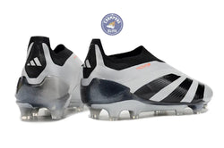 Image of Predator 24 Elite Laceless FG Predstrike - Gris/Noir