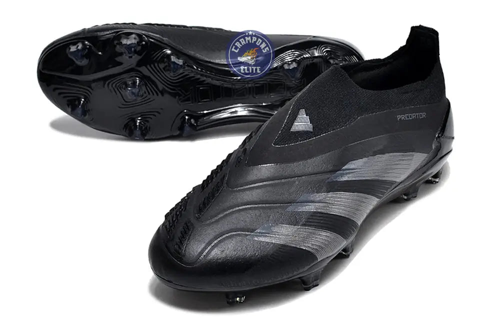 Image of Predator 24 Elite Laceless FG Predstrike - Noir/Argent