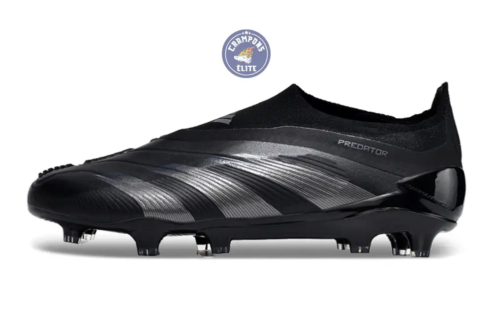 Predator 24 Elite Laceless FG Predstrike - Noir/Argent