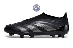 Image of Predator 24 Elite Laceless FG Predstrike - Noir/Argent
