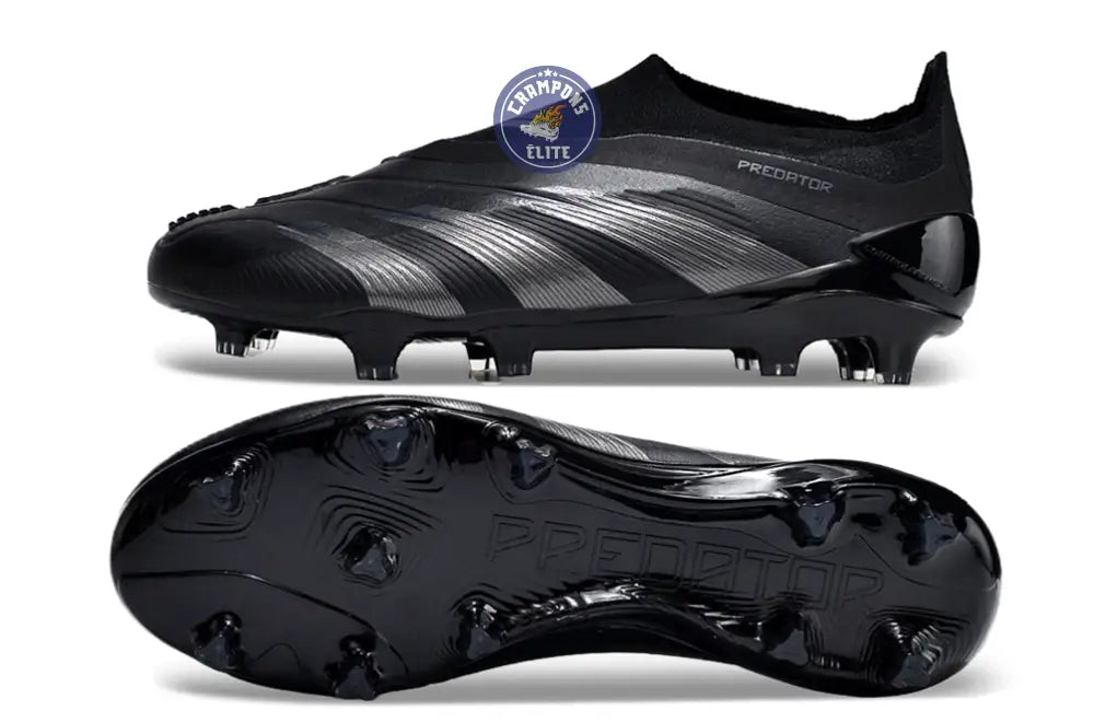 Predator 24 Elite Laceless FG Predstrike - Noir/Argent