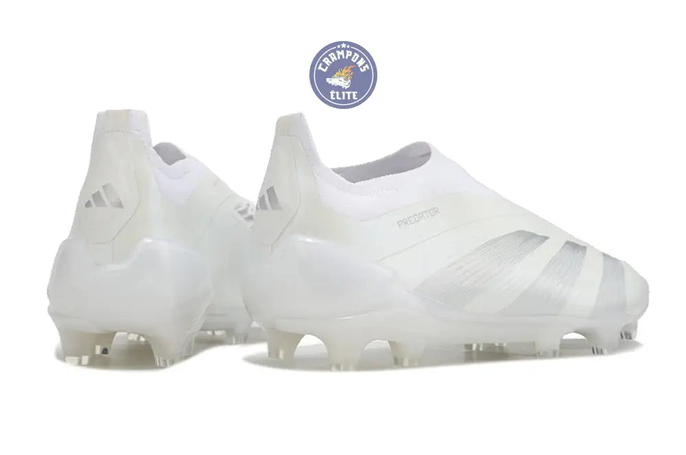 Predator 24 Elite Laceless FG Predstrike - Pearlized - Blanc