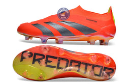 Image of Predator 24 Elite Laceless FG Predstrike - Rouge/Noir/Jaune ÉDITION LIMITÉE