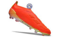 Image of Predator 24 Elite Laceless FG Predstrike - Rouge/Noir/Jaune ÉDITION LIMITÉE