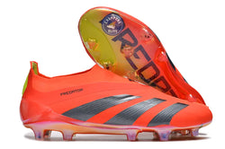 Image of Predator 24 Elite Laceless FG Predstrike - Rouge/Noir/Jaune ÉDITION LIMITÉE