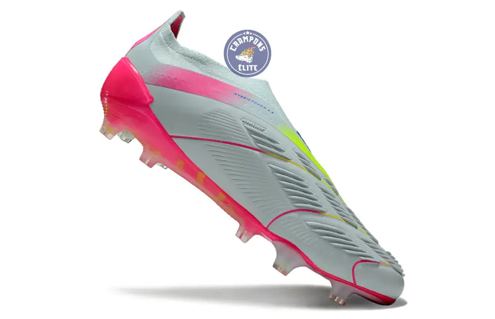 Image of Predator 24 Elite Laceless FG Predstrike - Stellar Icon - Almost Blue/Lucid Pink/Jaune
