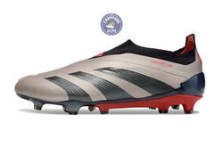 Image of Predator 24 Elite Laceless FG Predstrike - Vivid Horizon - Argenté/Aurora Black/Gris