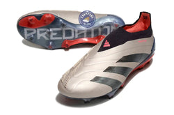 Image of Predator 24 Elite Laceless FG Predstrike - Vivid Horizon - Argenté/Aurora Black/Gris