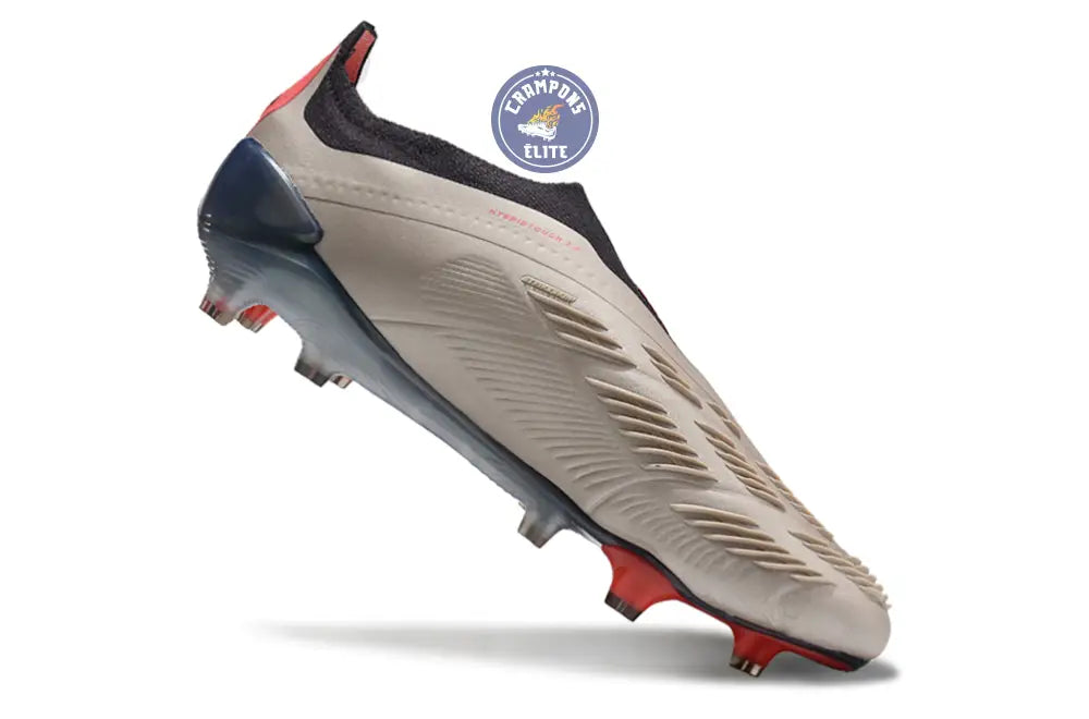 Image of Predator 24 Elite Laceless FG Predstrike - Vivid Horizon - Argenté/Aurora Black/Gris