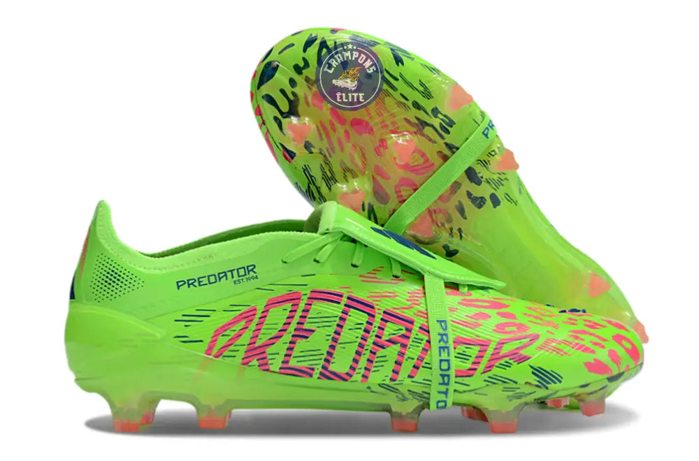 Image of Predator 25 Elite Fold-over Tongue FG Mystic Victory - Lucid Lemon/Lucid Pink/Blue Fusion