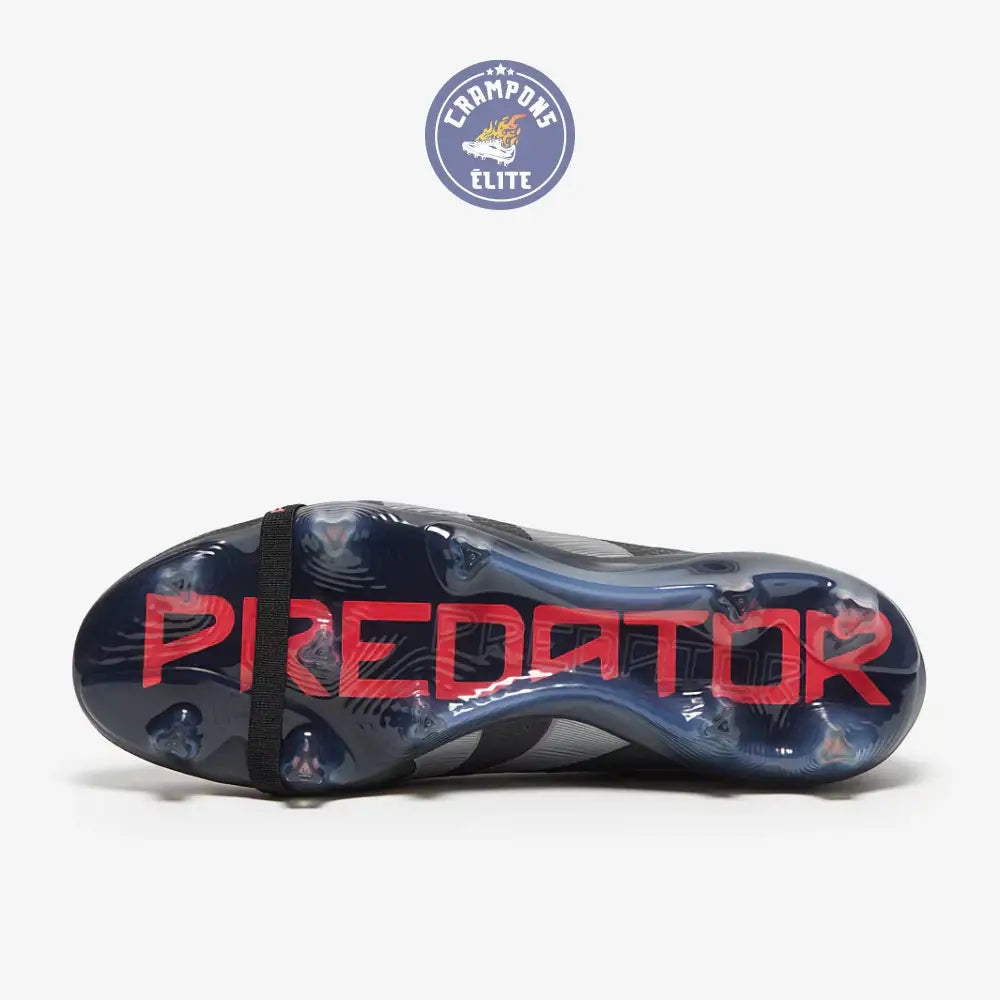 Image of Predator 25 Elite Fold-over Tongue FG Stealth Victory - Noir/Gris/Lucid Red
