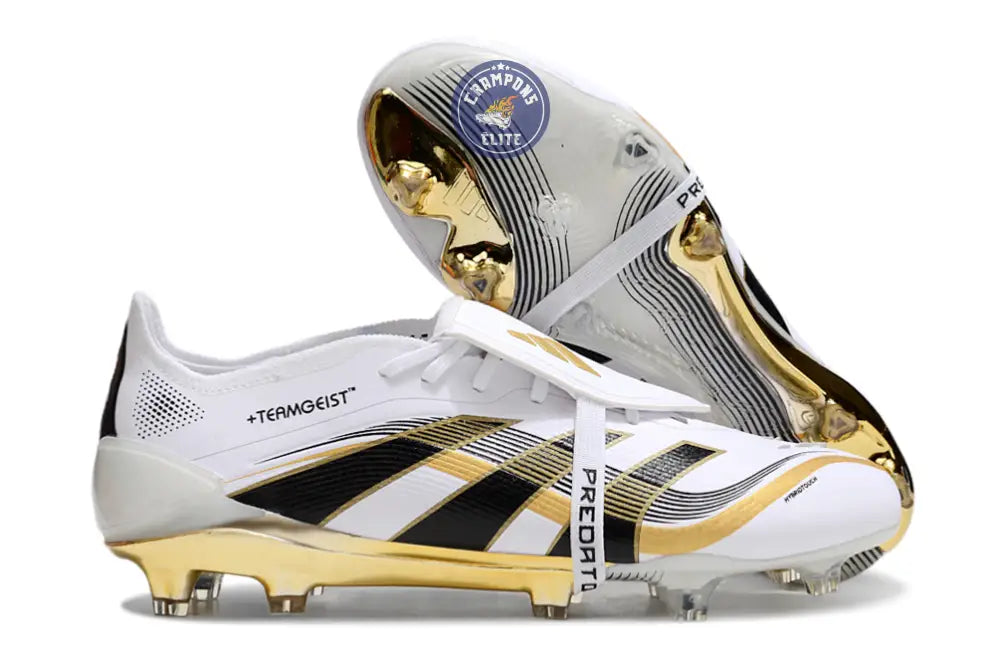 Predator 25 Elite Fold-over Tongue FG + Teamgeist Blanc OR
