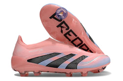 Image of Predator 25 Elite Laceless FG Beckham - Rose/Bleu/Noir/Argent