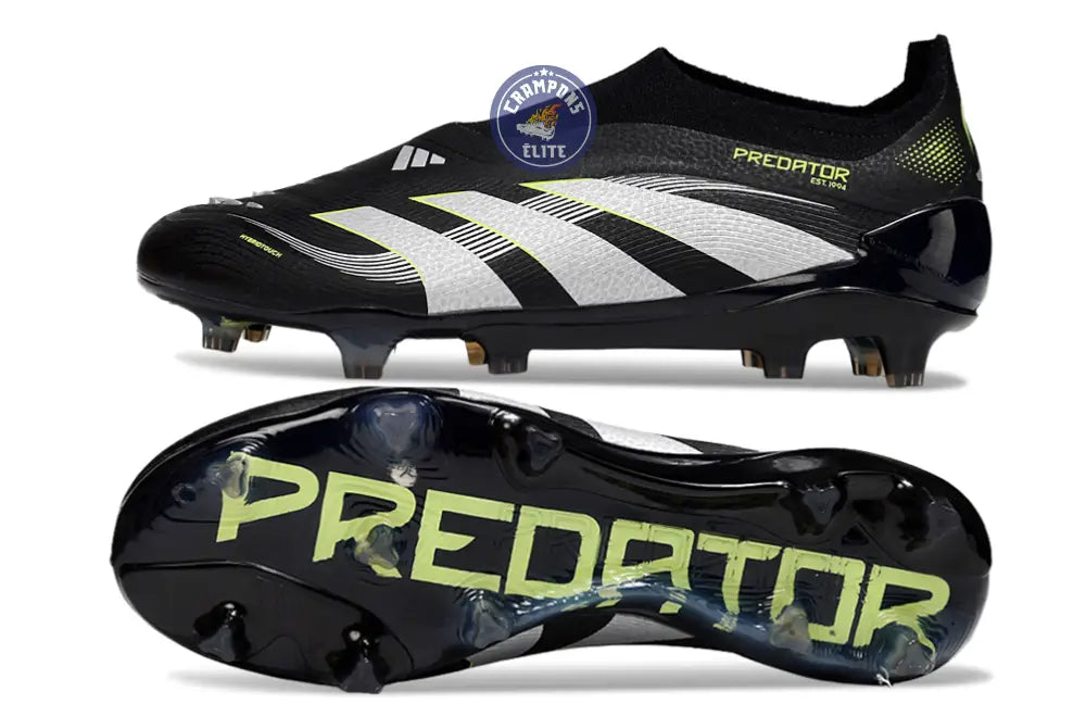 Image of Predator 25 Elite Laceless FG - Electric Stealth - Noir/Gris/Vert