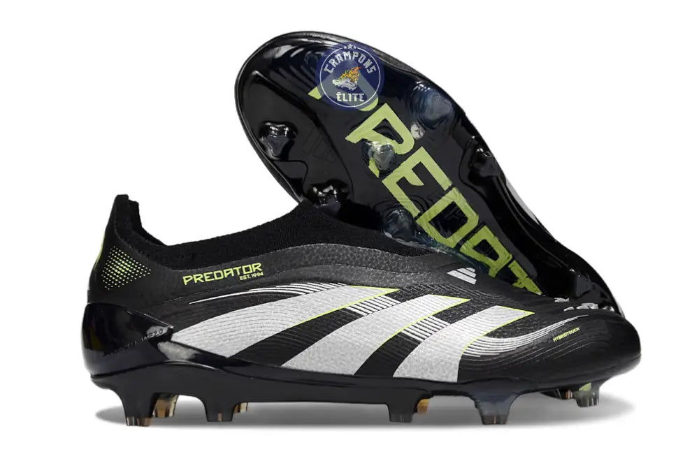Image of Predator 25 Elite Laceless FG - Electric Stealth - Noir/Gris/Vert