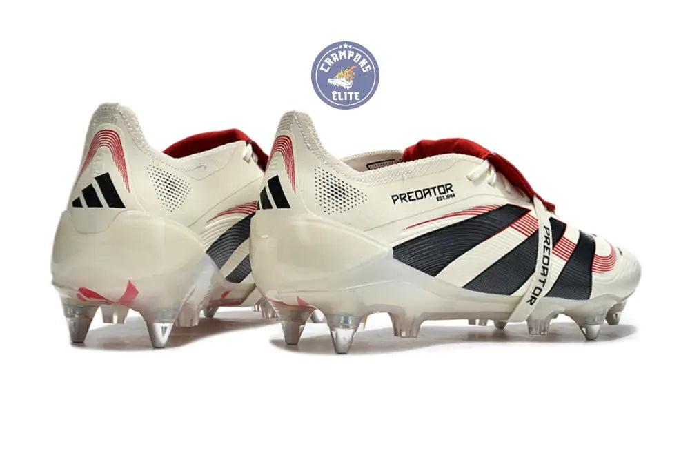 Image of Predator 25 Fold-over Tongue SG Champagne - Blanc/Noir/Pure Ruby