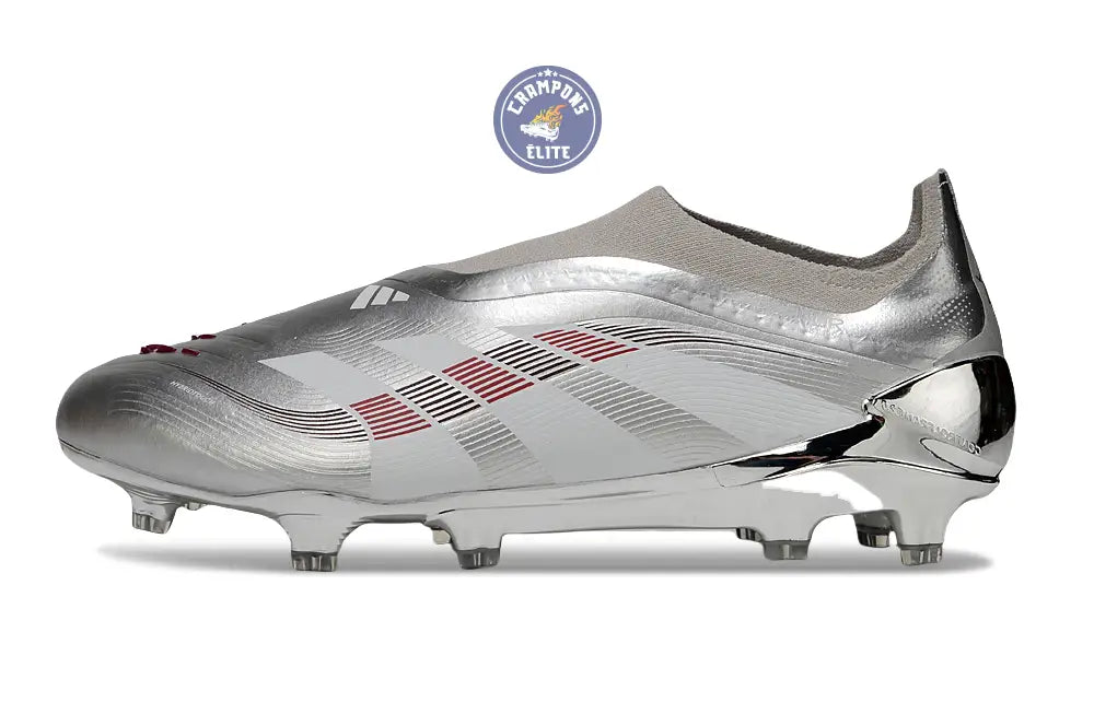 Image of Predator 25 Laceless FG Bellingham - Argent/Bordeaux