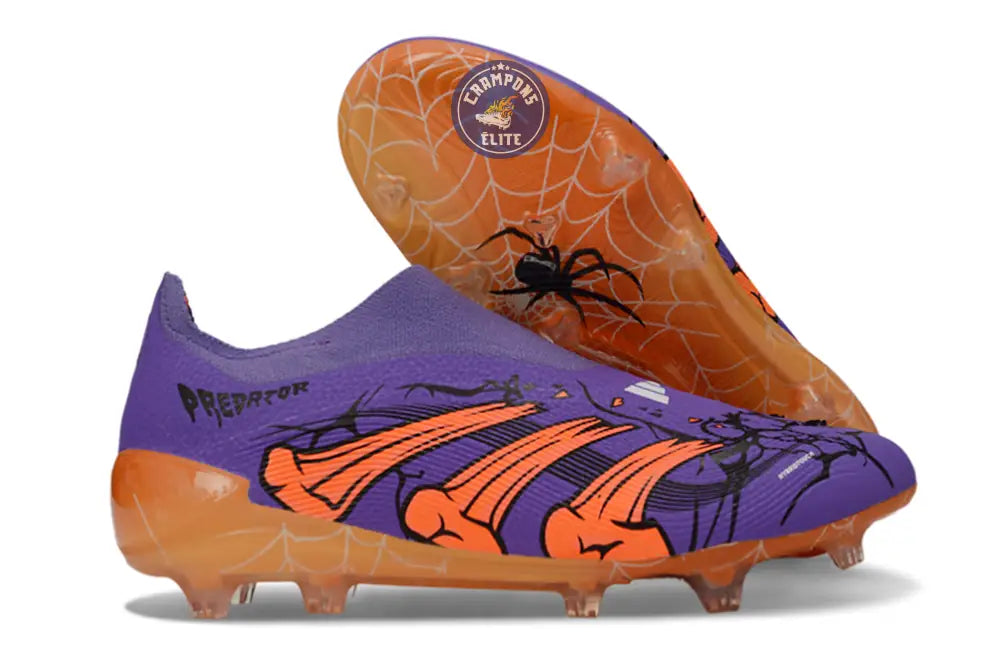 Predator Laceless FG Spéciale Halloween - Violet/Orange/Noir