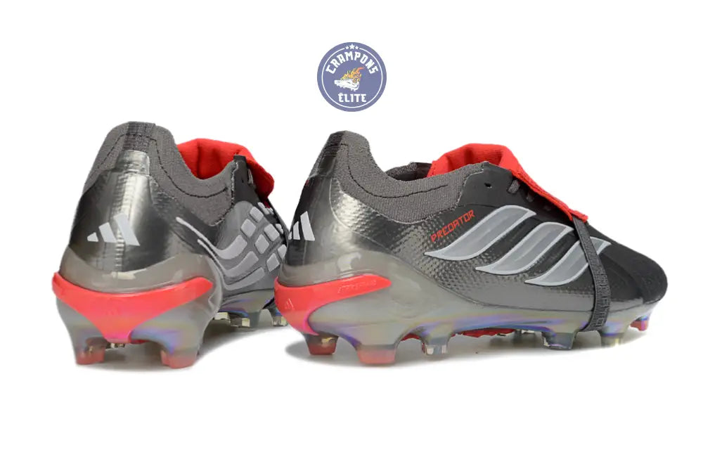 PREDATOR 26 ELITE FOLD-OVER TONGUE FG - GRIS/ROUGE/BLANC