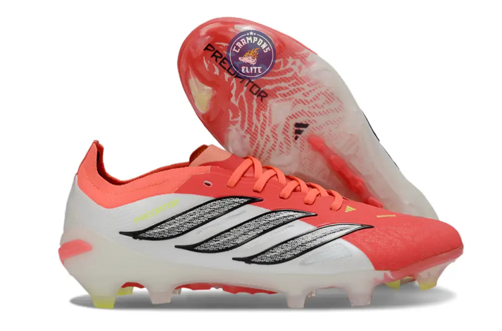 Image of PREDATOR 26 ELITE LACETS FG BORN FOR GOALS - LUCID RED/NOIR/BLANC