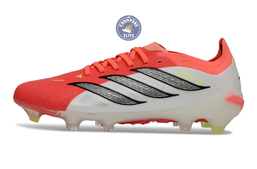 Image of PREDATOR 26 ELITE LACETS FG BORN FOR GOALS - LUCID RED/NOIR/BLANC