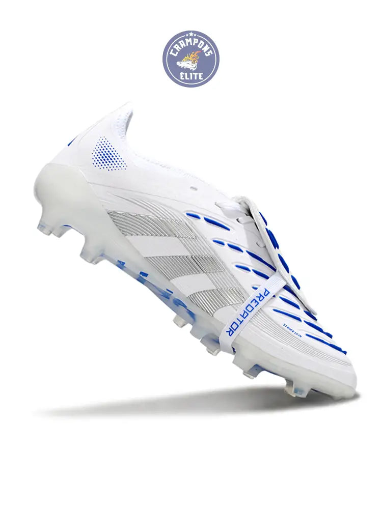 Predator Elite Fold-over Tongue AG Polar Victory - Blanc/Argenté/Bleu