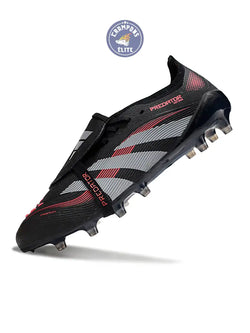 Image of Predator Elite Fold-over Tongue AG Stealth Victory - Noir/Gris/Lucid Red