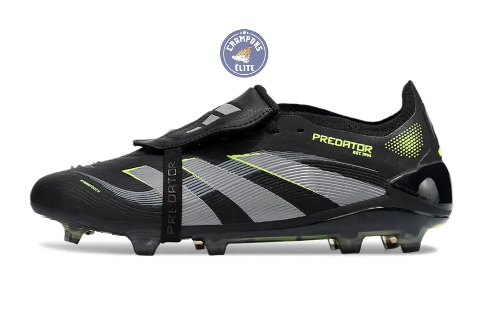 Predator Elite Fold-over Tongue FG - Electric Stealth - Noir/Vert Fluo