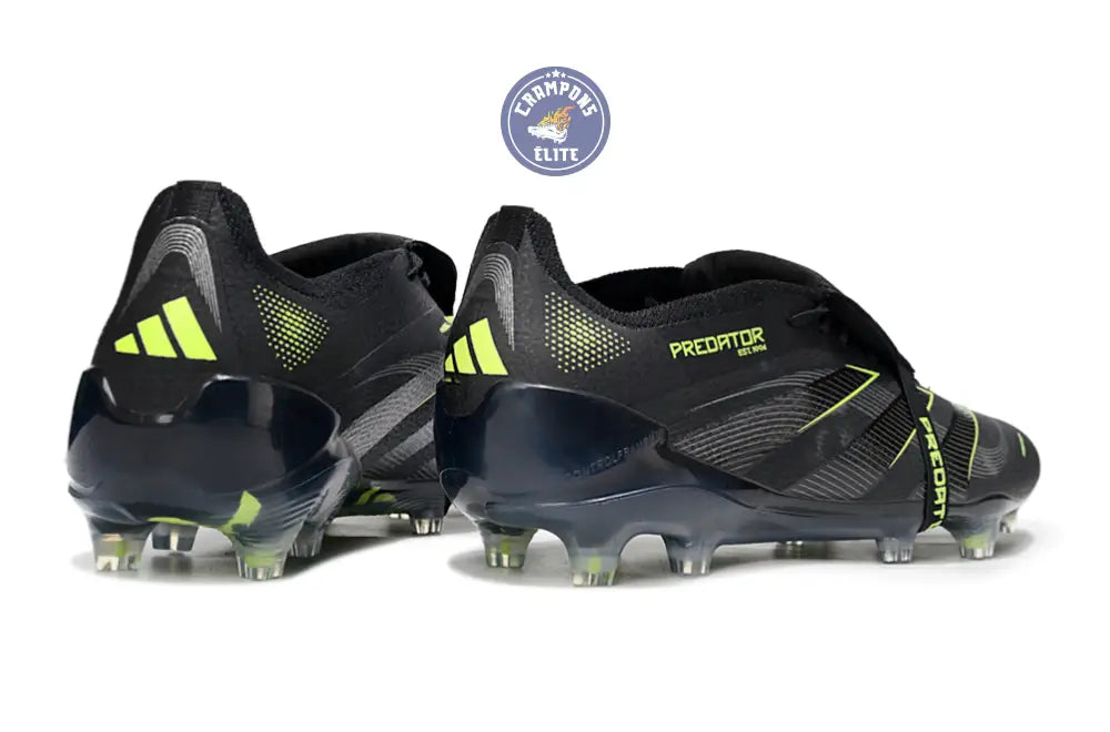 Image of Predator Elite Fold-over Tongue FG - Electric Stealth - Noir/Vert Fluo