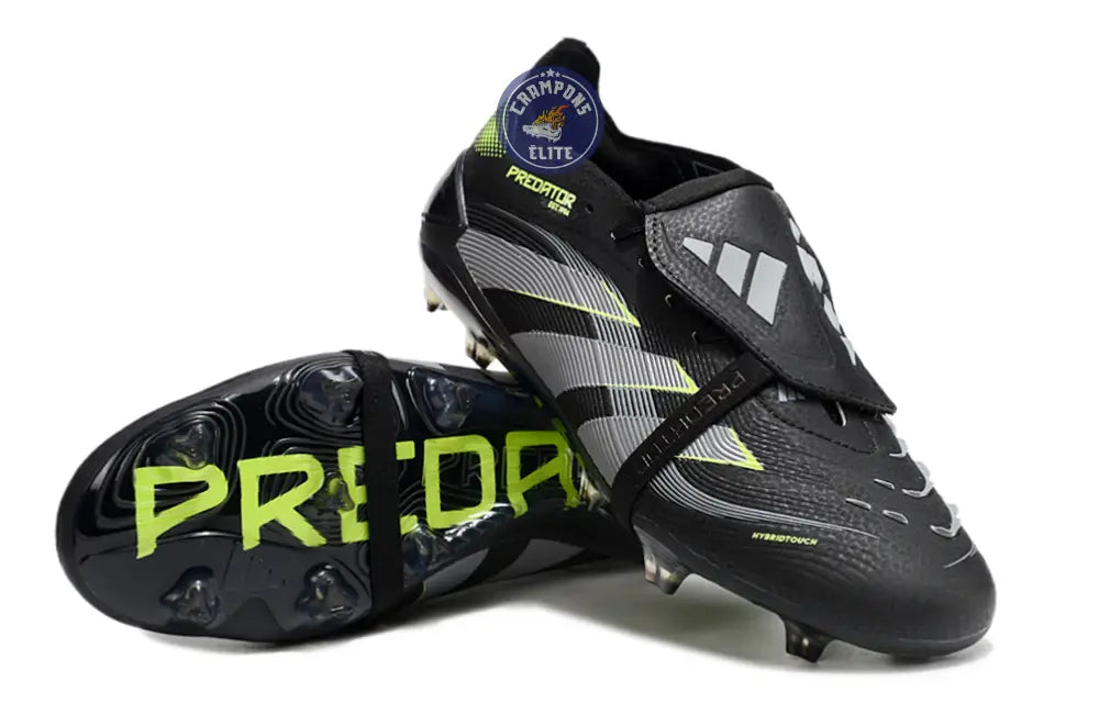 Predator Elite Fold-over Tongue FG - Electric Stealth - Noir/Vert Fluo