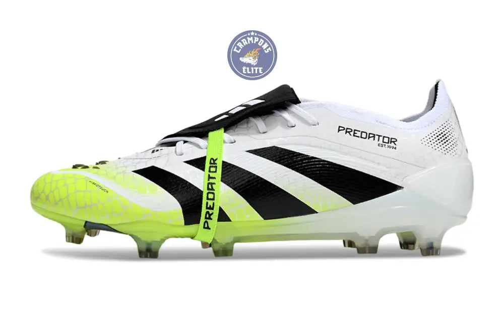 Image of Predator Elite Fold-over Tongue FG Radiant Blaze - Blanc/Noir/Vert