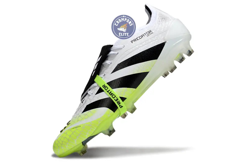 Predator Elite Fold-over Tongue FG Radiant Blaze - Blanc/Noir/Vert