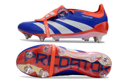Image of Predator Elite Fold-over Tongue SG Advancement - Bleu/Blanc/Rouge