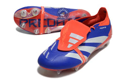 Image of Predator Elite Fold-over Tongue SG Advancement - Bleu/Blanc/Rouge