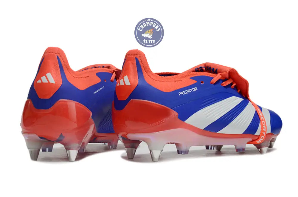 Image of Predator Elite Fold-over Tongue SG Advancement - Bleu/Blanc/Rouge