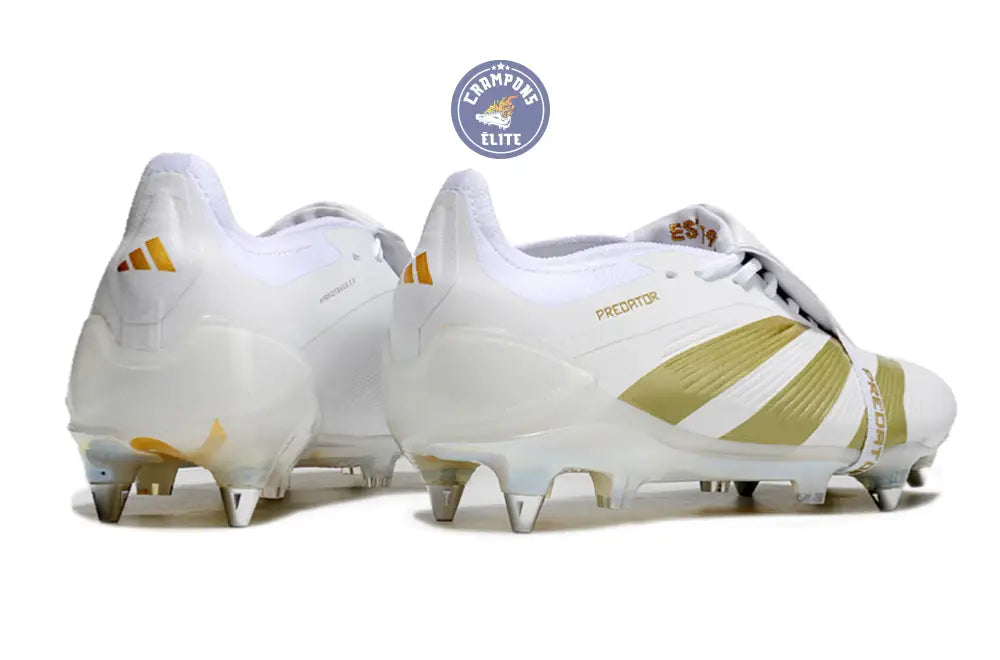 Predator Elite Fold-over Tongue SG Day Spark - Blanc/Doré/Blanc