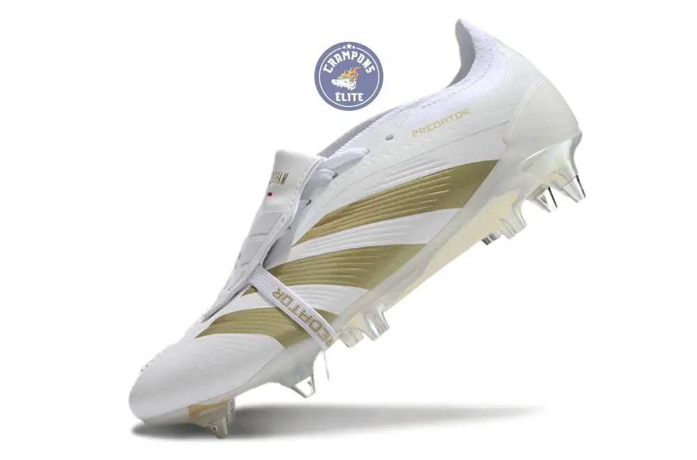 Image of Predator Elite Fold-over Tongue SG Day Spark - Blanc/Doré/Blanc