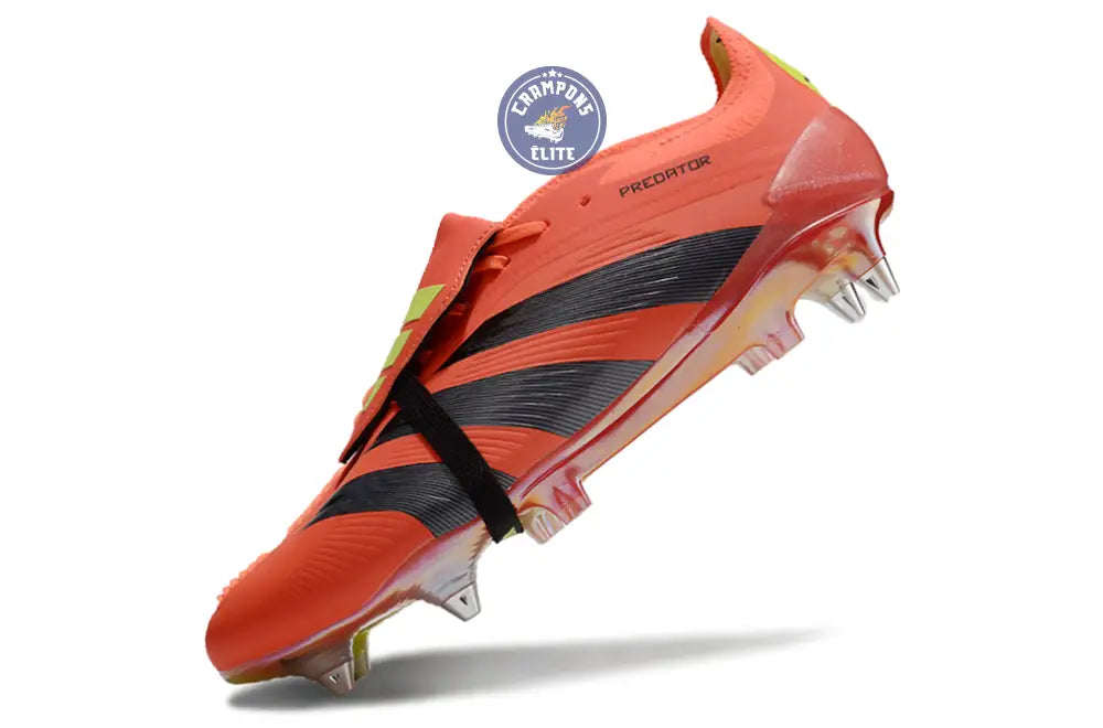 Image of Predator Elite Fold-over Tongue SG Predstrike - Rouge/Noir/Jaune ÉDITION LIMITÉE